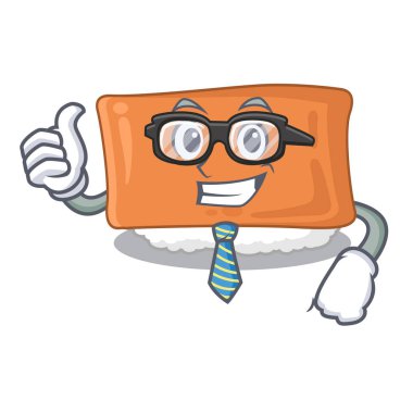 Karikatür şeklinde Işadamı inari suşi