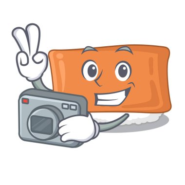 Fotoğrafçı inari suşi karikatür kurulu servis edilir