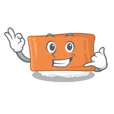 Bana maskotla izole edilmiş inari suşi deyin