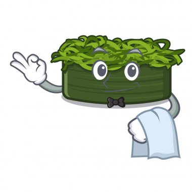 Karakter şeklinde garson wakame chuka