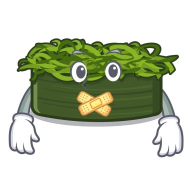 Bir karikatür kase sessiz chuka wakame