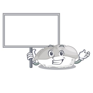 Karikatür ile izole kurulu ika suşi getir