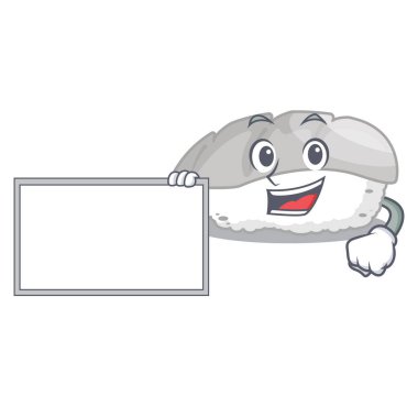 Suşi karikatürle izole edilmiş.