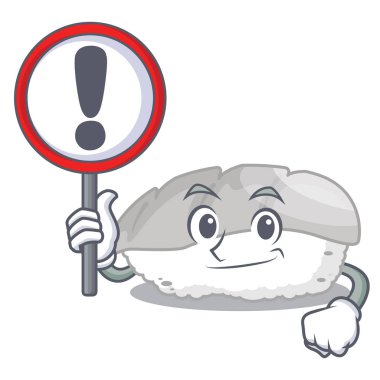 Karikatür ile izole edilmiş Suşi işareti ile