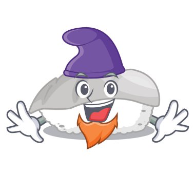 Elf ika suşi karikatür ile izole