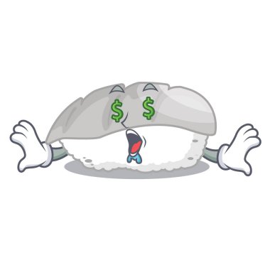 Charater öğle yemeği kutusunda Para göz ika suşi