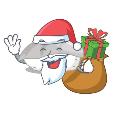Charater öğle yemeği kutusunda hediye ika suşi ile Santa