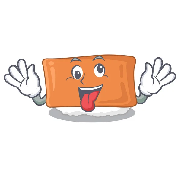 Loco inari sushi aislado con la mascota — Vector de stock