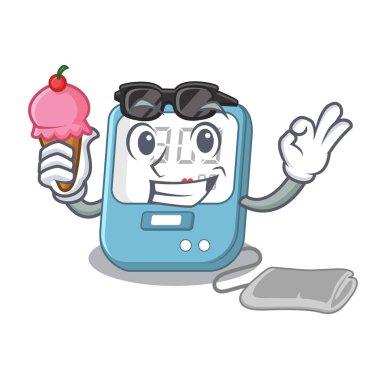 Maskot şekline bürünmüş kan basıncıyla.