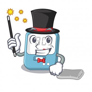 Karikatür tablo üzerinde Sihirbaz kan basıncı oyuncak