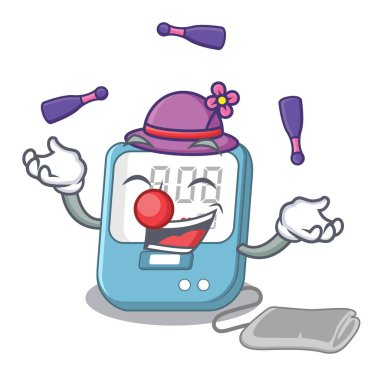 Karikatür tablo üzerinde hokkabazlık kan basıncı oyuncak