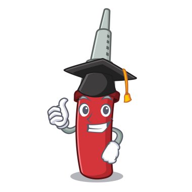 Mezuniyet lehim demir maskot ile izole