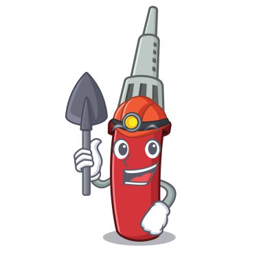 Karakter şeklinde madenci lehim demir