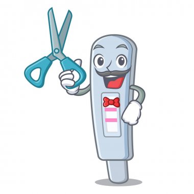 Maskot şeklinde berber test paketi