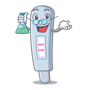 Profesör test paketi karikatür izole