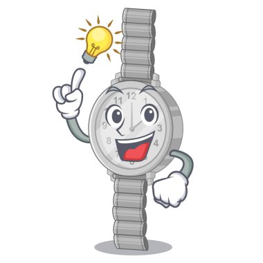 Bir çizgi film dolabında bir fikir kol saati var