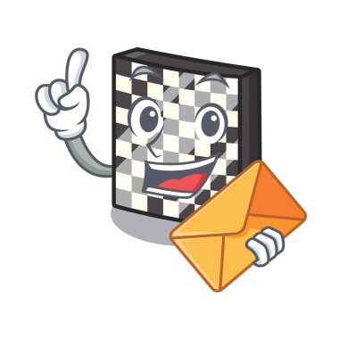 Çizgi film şeklinde satranç tahtasıyla