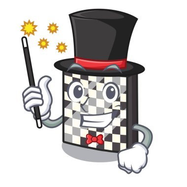 Dolabın yanındaki sihirbaz satranç tahtası oyuncakları