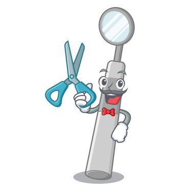 Maskot şeklinde Berber diş aynası