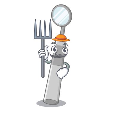 Maskot şeklinde Çiftçi diş aynası