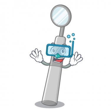 Kutu çizgi film tıp Dalış diş aynası