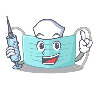 Charcater şeklinde hemşire cerrahi maske