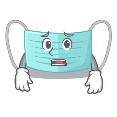 Karikatür kutusunda Korkulu surigcal maske