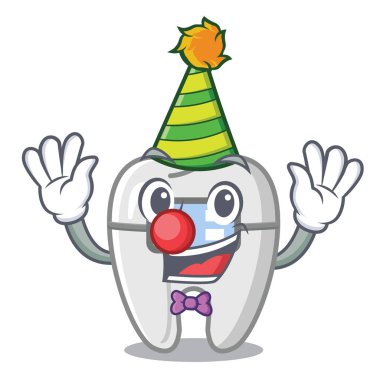 Maskot kutusunda Palyaço oyuncakları parantez