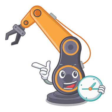 Saat oyuncağı endüstriyel robot eliyle Cratoon