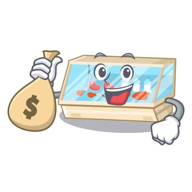 Maskot şeklinde para torbası ticaret sayacı ile