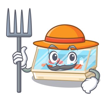 Maskot şeklinde çiftçi ticaret sayacı