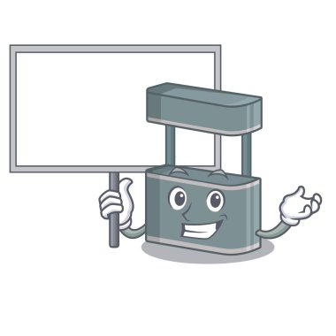 Karikatür izole kurulu ticaret standı getir