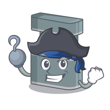 Korsan ticaret standı karikatür izole