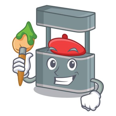 Karikatürizole sanatçı ticaret standı