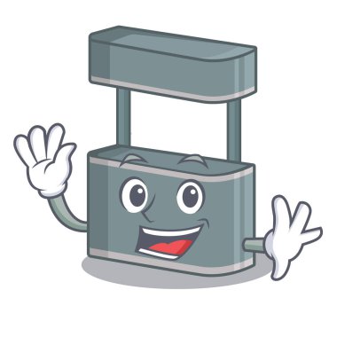 Karakter şeklinde sallanan ticaret standı