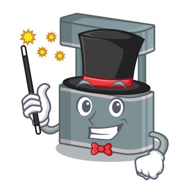 Sihirbaz oyuncak ticaret bir maskot standı