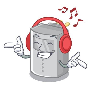 Maskot ile izole müzik hareket sensörü dinleme