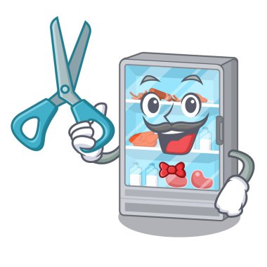 Berber buzdolabı karakteri ile izole