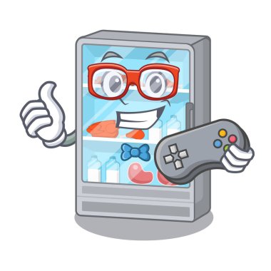 Bir karikatür şeklinde Gamer buzdolabı