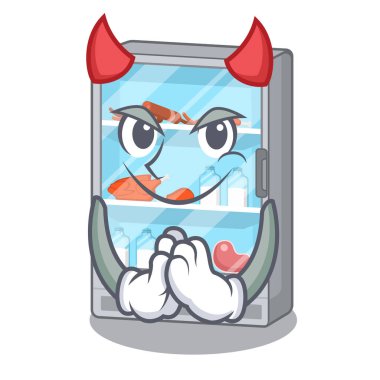 Bir karikatür şeklinde Devil buzdolabı