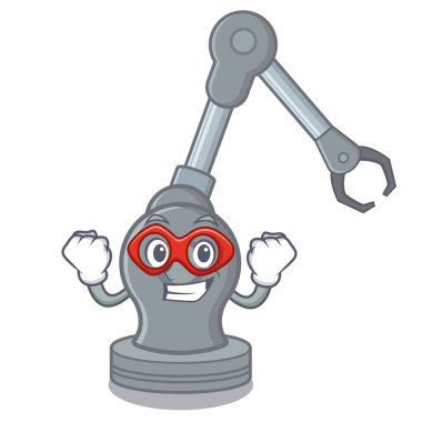 Çizgi film şeklinde süper kahraman oyuncak robot kol makinesi