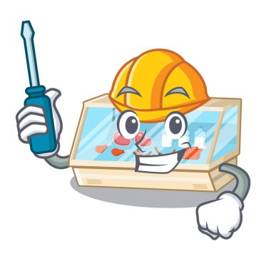 Bir karikatür otomotiv ticaret sayacı