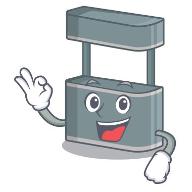 Karakter şeklinde Tamam ticaret standı