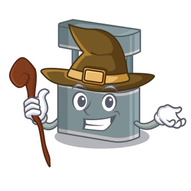 Karikatür yol kenarında Cadı ticaret standı