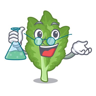 Karikatür buzdolabında Profesör yeşil hardal