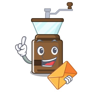 Charcater şeklinde zarf kahve öğütücü ile