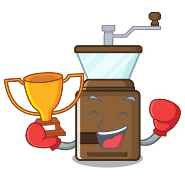 Karikatür şeklinde boks kazanan coffe öğütücü oyuncaklar