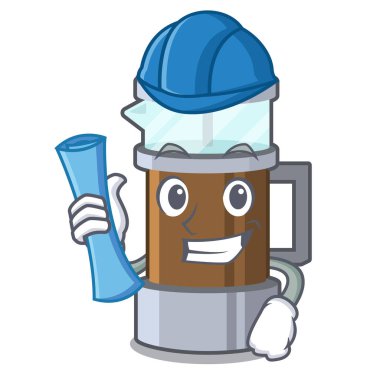 Maskot şeklinde mimar Fransız basın