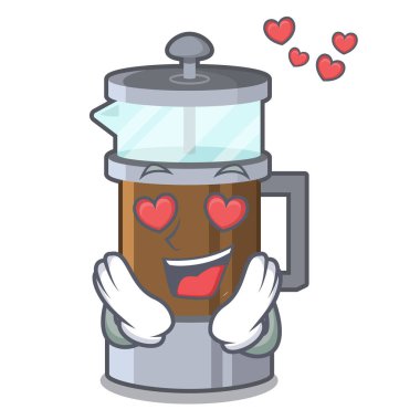 Bir karikatür cam aşk Fransız basın