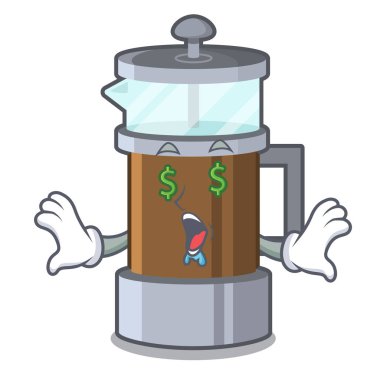 Bir karikatür buzdolabında Para göz Fransız basın